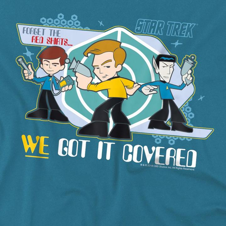 Immagine prodotto Star Trek Quogs We Got It Covered Maglietta Uomo (XL)