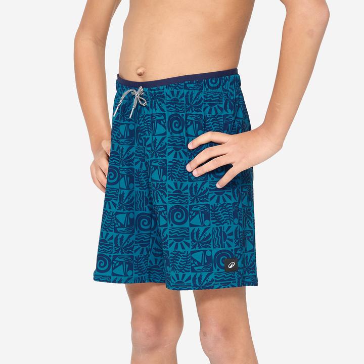 Image du produit Nabaiji Short de bain long natation Garçon - 100 Atao Bleu (122)