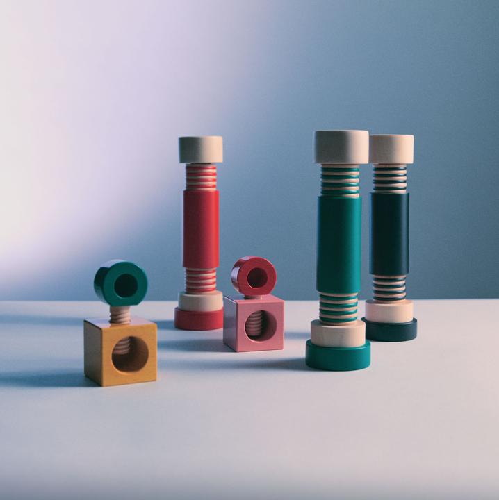 Actual product image Alessi Twergi salt/pepper mill made of beech wood (Salt, Pepper, Various spices)