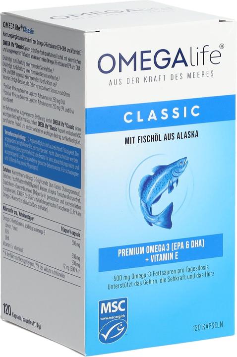 Actual product image Omega-Life Classic (120 Piece, Capsules, 235 g)