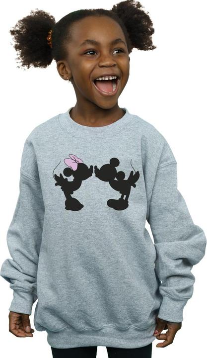 Immagine prodotto Disney Mickey Minnie Kiss Silhouette Felpa Ragazze (152, 158)