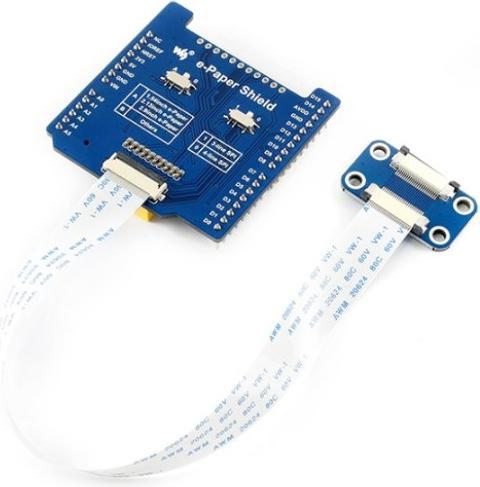 Actual product image WaveShare Universal Raw Driver e-Paper Shield for Arduino and NUCLEO