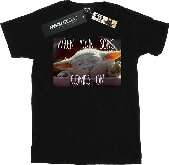 Immagine prodotto Star Wars The Mandalorian The Child Song Meme Maglietta Uomo (S)