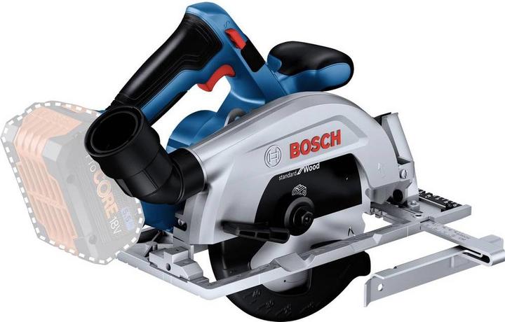 GKS 18V-57-2, 1x Kreissägeblatt, Standard for Wood, 165 x 1,5, 1 L-BOXX-Einlage für Gerät, L-BOXX 238, 2x Akku ProCORE18V 5.5Ah, Schnellladegerät GAL 1880 CV, Parallelanschlag, 1,0 x 20 mm, 24, 1