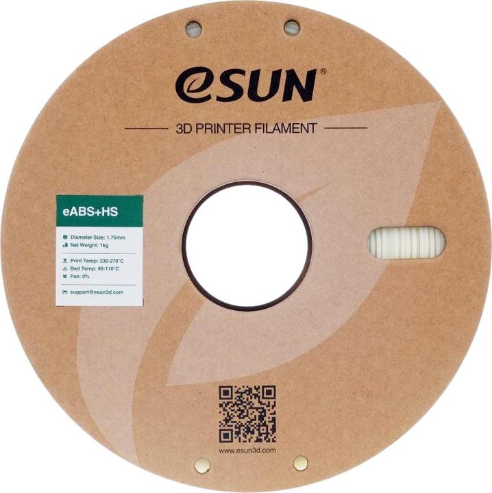 Immagine prodotto eSUN EABS+HS 1.75mm NATURALE 1kg (ABS, 1.75 mm, 1000 g, Trasparente)