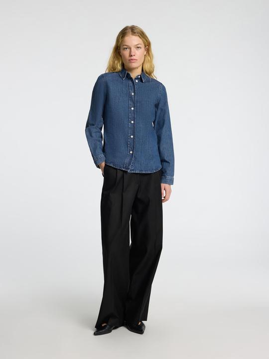 Produktbild Selected Femme Körperbetontes Langarm Jeanshemd (38)