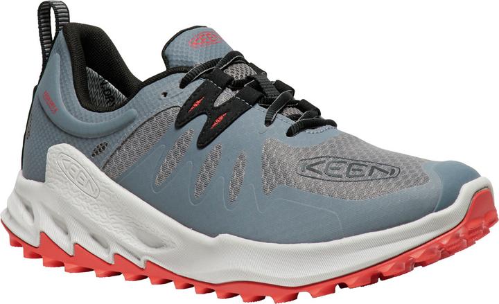 Steel grey, Poppy Red