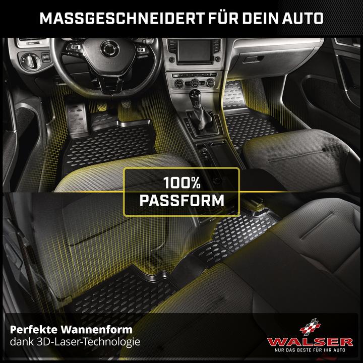 Image du produit Walser Tapis en caoutchouc XTR pour Skoda Fabia II/Fabia Combi II 12/2006 - 12/2014 (2 tapis avant + 2 tapis arrière)