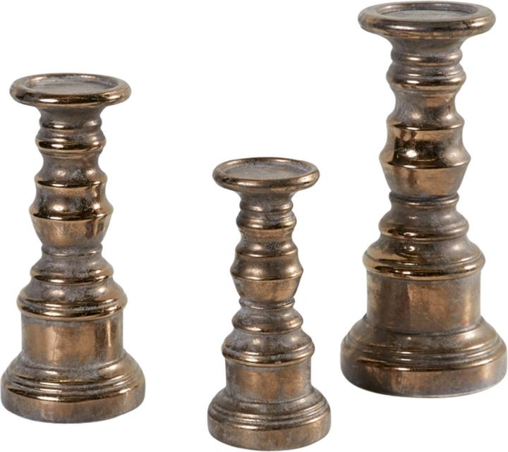 Immagine prodotto La Casa di Caesar Candeliere in cemento oro antico 32 cm