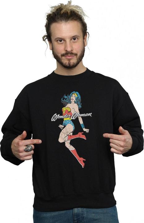 Actual product image Mens Wonder Woman Jump Sweatshirt (XL)