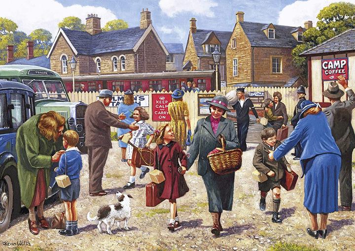 Produktbild Gibsons Puzzle 500 pieces 4 Puzzles - The Evacuees (500 Teile)