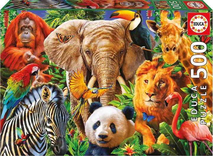 Image du produit Educa Puzzle Animaux sauvages 500 pièces (500 pièces)