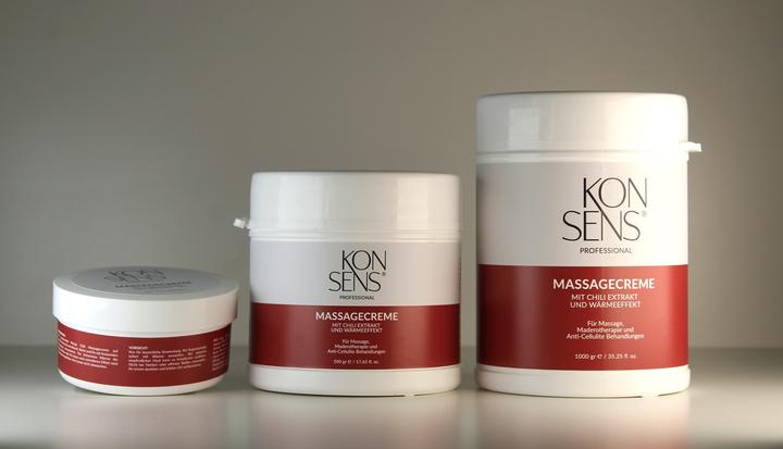 Actual product image Konsens Chilli massage cream - 250g