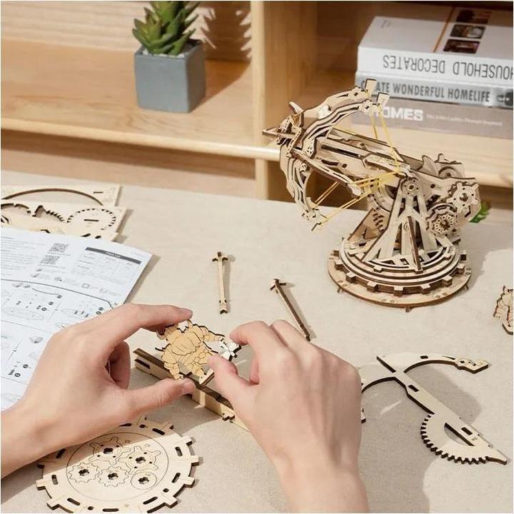 Image du produit Rokr Kit de construction en bois Balliste (142 pièces)