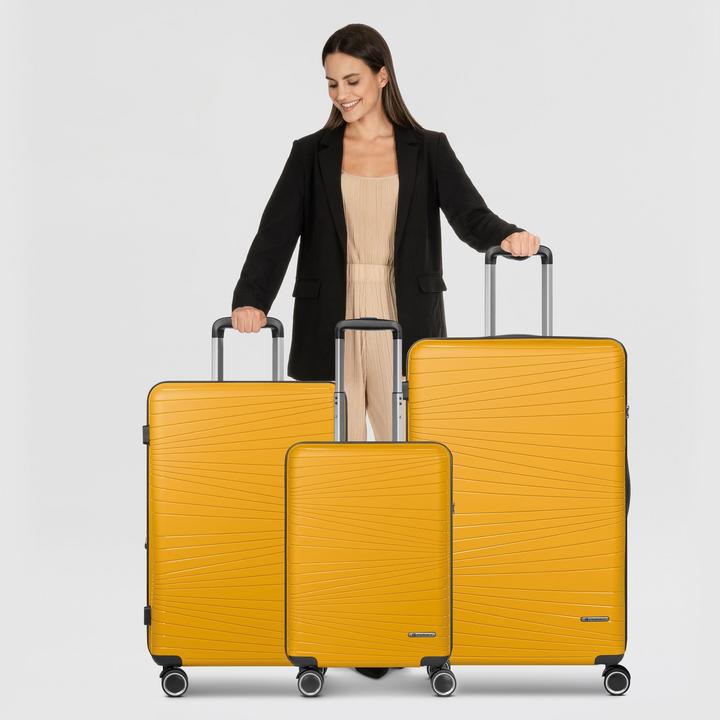 Image du produit Franky Dallas 3.0 4 Rollen Kofferset 3-teilig mit Dehnfalte (188 l, XL (à partir de 115l))
