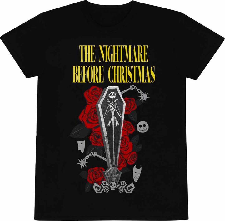 Actual product image Dick Smith Unisex Adult Jack Skellington Coffin T-Shirt (L)