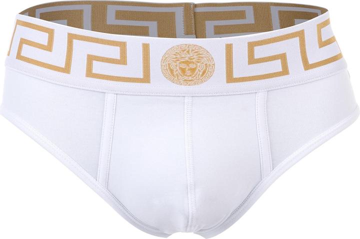 Image du produit Versace Underpants Tri-Pack Slip Jersey Topeka Bi-Stretch Cotton Organic New Logo (L, Lot de 3)