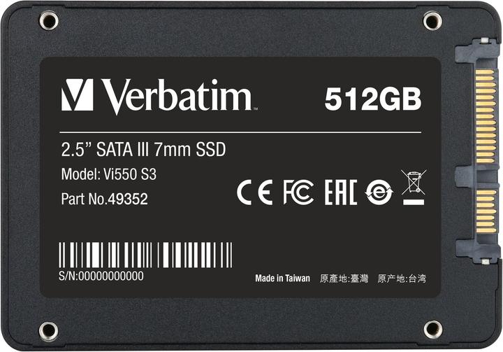 Immagine prodotto Verbatim Vi550 S3 (512 GB, 2.5")