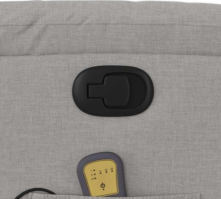 Produktbild VidaXL Massagesessel mit Aufstehhilfe Wolkengrau Stoff