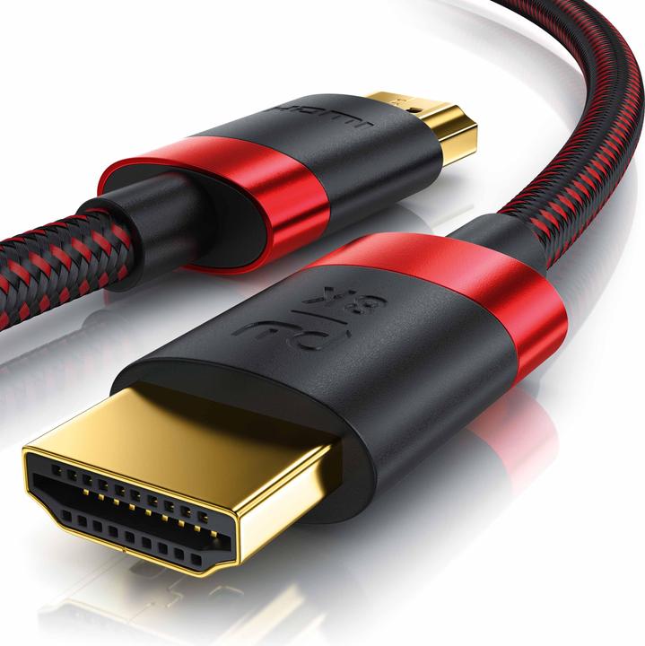Primewire HDMI Kabel 2.1, 8K @ 120Hz / 4K @ 240Hz DSC, Ultra High Speed, Nylonummantelung, HDR, ARC (1.50 m, HDMI)