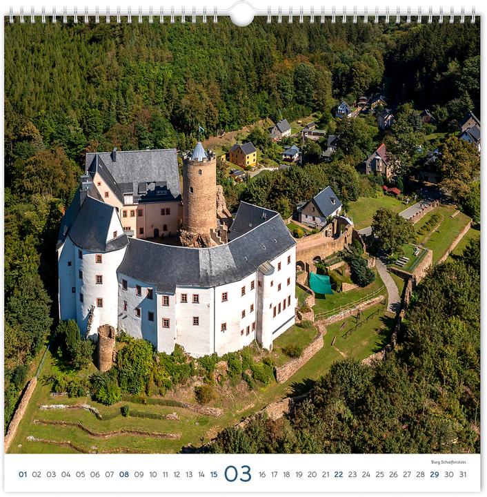 Actual product image Kalender Burgen und Schlsser Sachsen 2026 (30 x 30 cm, German)