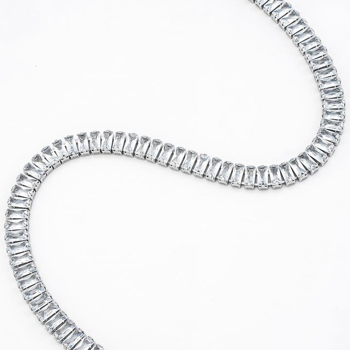 Actual product image Sensora Jewelry Baguette Necklace (Stainless steel)