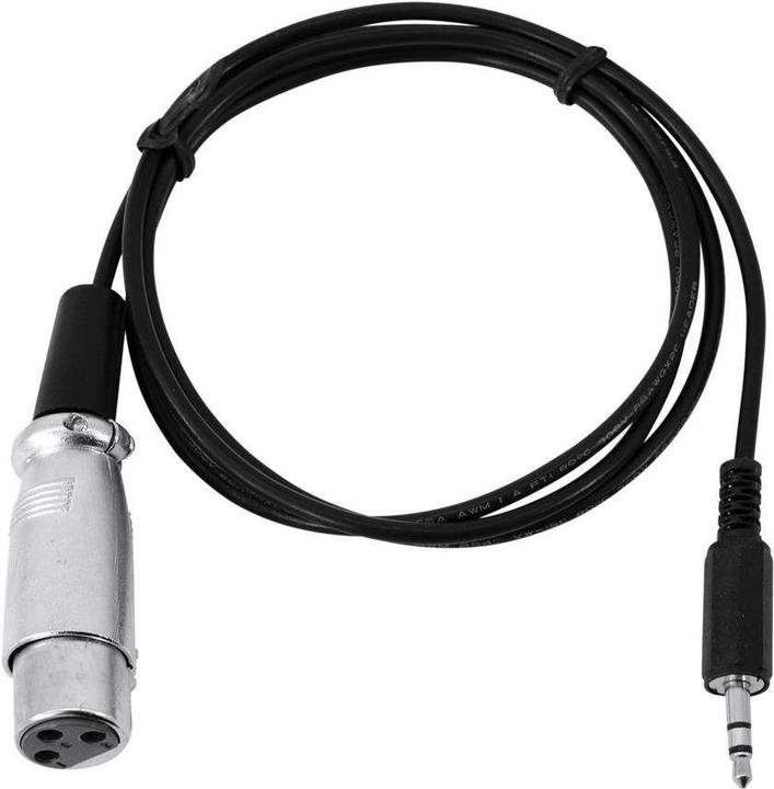 Immagine prodotto Eurolite XLR – 3.5 mm Klinke (1 m, XLR, Connettore da 3,5 mm (AUX))