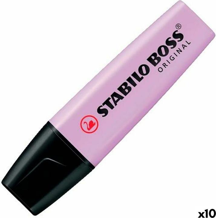 Productafbeelding STABILO Markeerstift - BOSS ORIGINAL Pastel - Set van 10 - Paarse glans (Paars, 5 mm, 10 x)