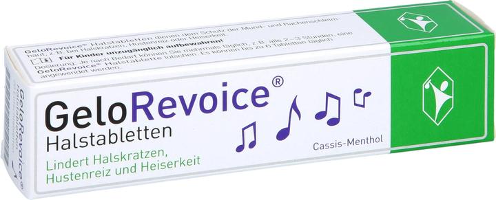 GeloRevoice Throat Lozenges Cassis-Menthol, 20 tablets (20 Piece)