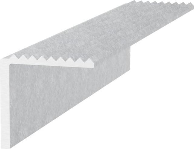 Produktbild Schwellenwinkel gerippt Aluminium roh
