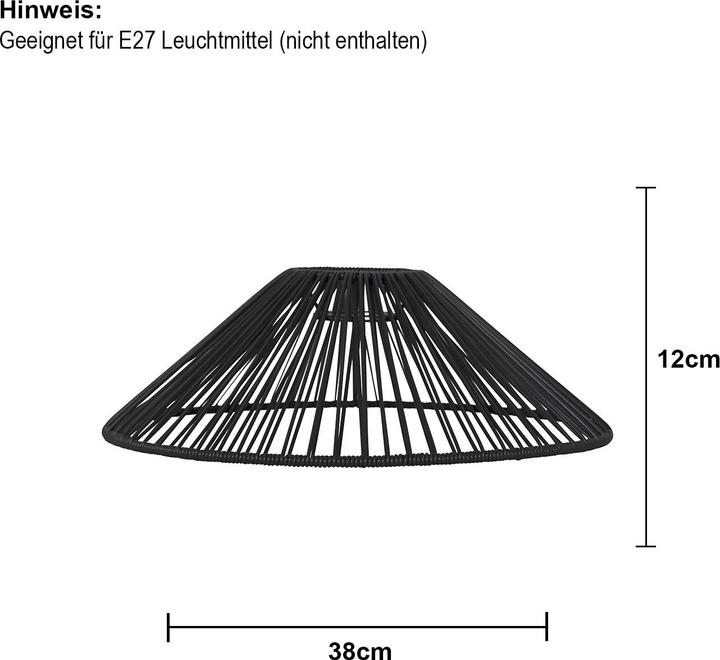 Actual product image Star Trading Lampshade Vide 38 cm, Black