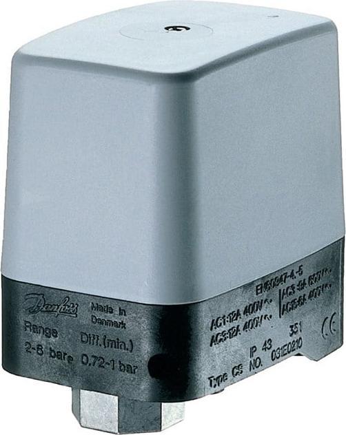 Actual product image Danfoss Pressure switch TYPE CS 2-6 BAR 12A 1