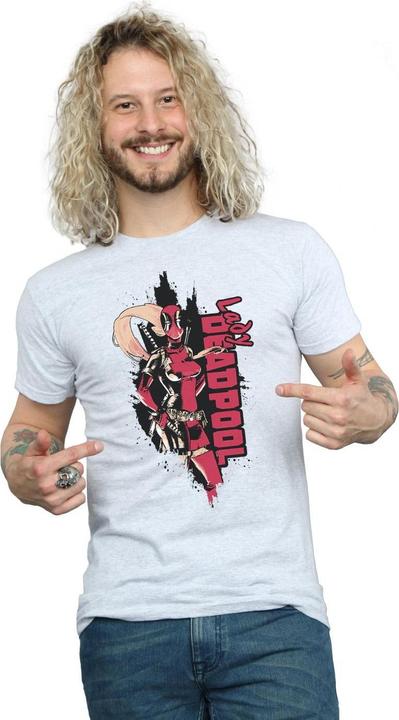 Actual product image Mens Deadpool Lady Deadpool T-Shirt (3XL)