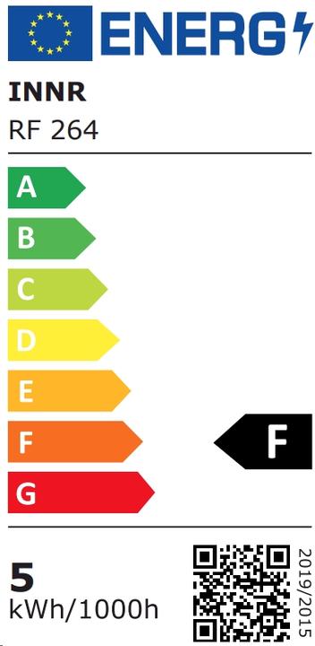 Energy Label Innr Smart Bulb filament vintage (E27, 4.20 W, 390 lm, 2 x, F)