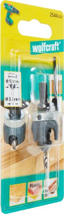 Actual product image wolfcraft wolfcraft 1 Vorbohrer m Senker+Tiefenst. ø3,2x12mm (12 mm, 3.2 mm)