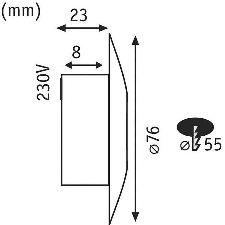 Produktbild Paulmann Wandeinbauleuchte Special (40.80 lm, IP65)