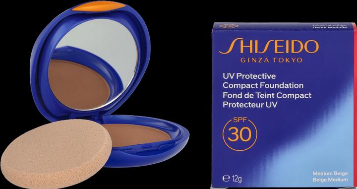 Image du produit Shiseido Sun - uv protect compact foundation spf30 medium beige (Crème solaire visage, SPF 30, 120 ml, 75 g)