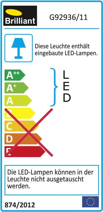 Label énergétique Brilliant Lampe à pince d'Antony (200 lm)