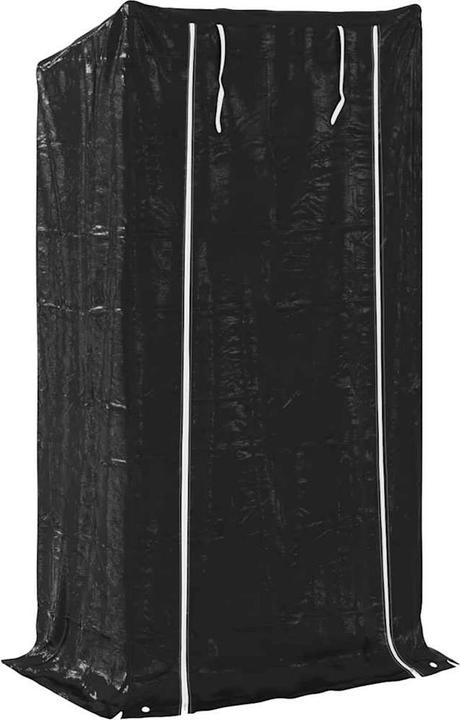 Actual product image VidaXL Firewood rack with rain protection 100x40x200 cm Galvanised steel (100 x 40 x 200 cm)
