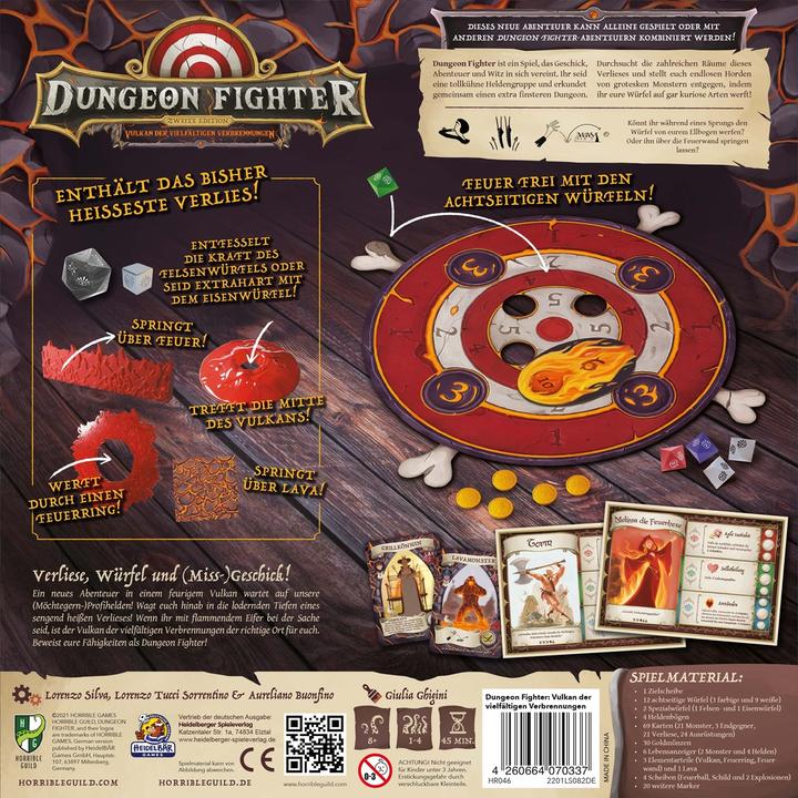 Immagine prodotto Horrible Guild HR046 - Dungeon Fighter: Volcano of Multiple Burns, 1-6 giocatori, 10 anni (edizione EN) (Tedesco)