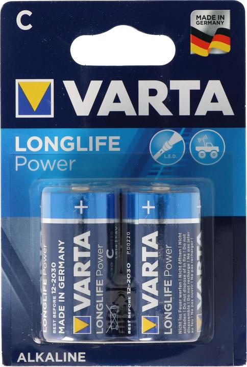 Produktbild Varta Longlife Power (ehem. High Energy) Baby C Batterie 4914 10x 2er Blister (10 Stk., C, AAA, AA, 7800 mAh)