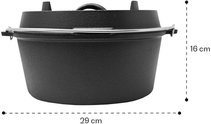 Produktbild ToCis Big BBQ Dutch-Oven Guernsey (3.7L, 10er Gusseisen)