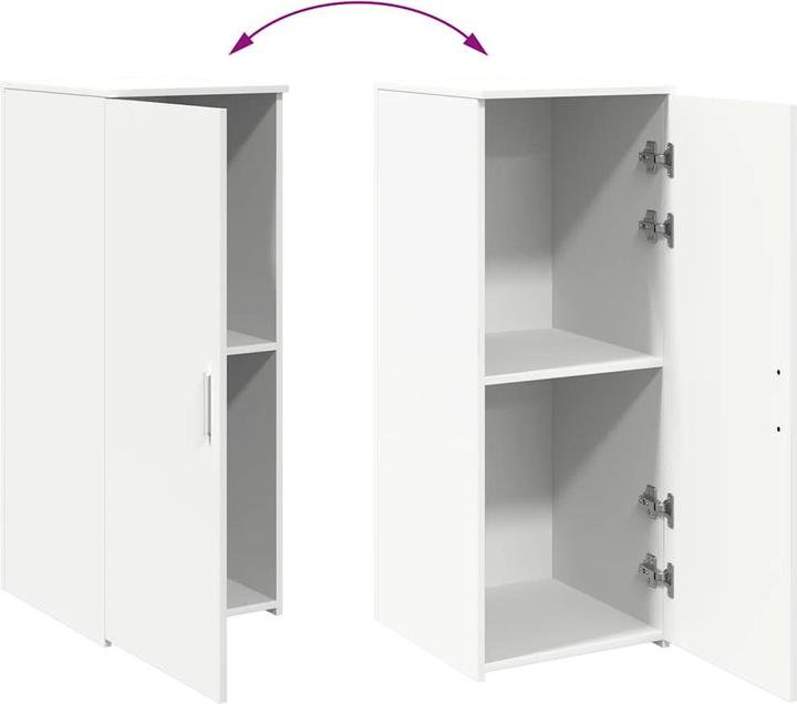Image du produit VidaXL Armoire de stockage Blanc 40x45x103,5 cm Armoire en bois composite Armoire de classement