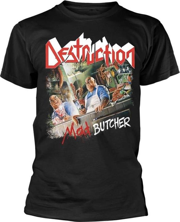 Immagine prodotto Universal Textiles Mad Butcher Maglietta Stampa posteriore Adulto Unisex (L)