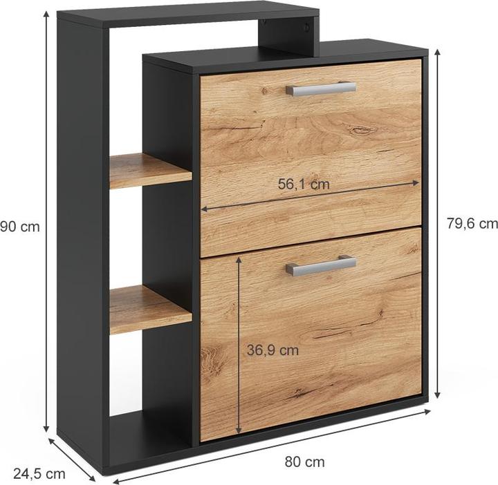 Actual product image Vicco Orlando (80 x 24 x 90 cm)