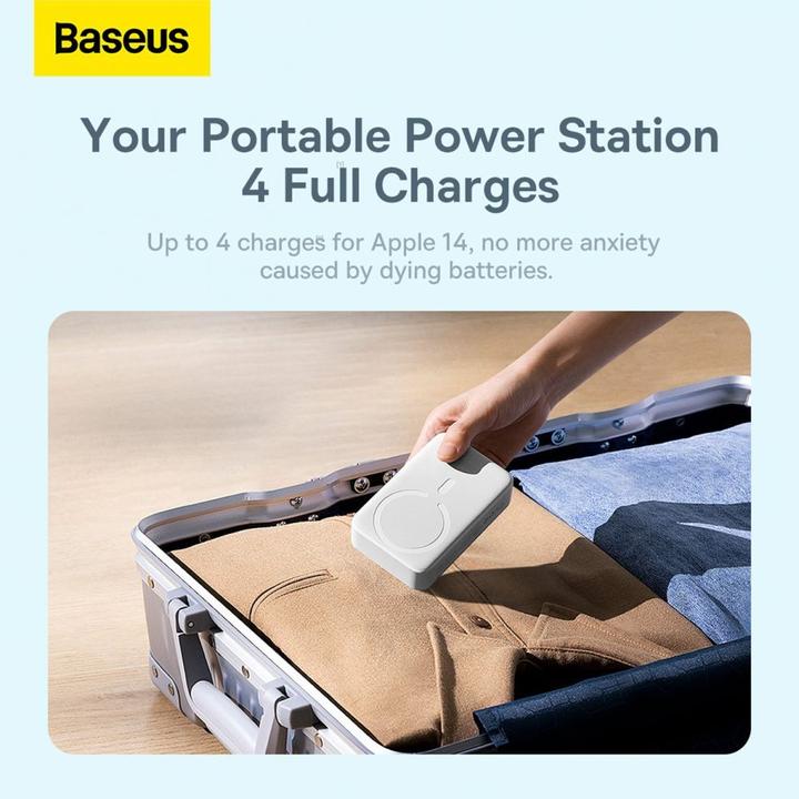 Actual product image Baseus Powerbank Magnetic Mini 20000mAh 20W (white) (20000 mAh, 20 W, 74 Wh)
