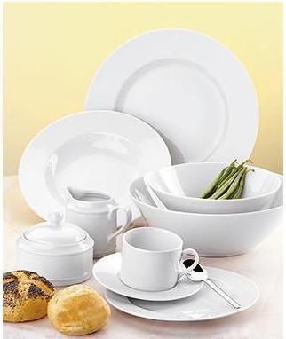 Actual product image Esmeyer Dining Service Heike Material: Porcelain Colour: White (30 Piece)
