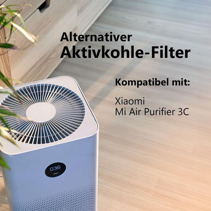 Produktbild Hermex Alternativer Aktivkohlefilter zu Xiaomi Mi Air Purifier 3C (1 x)