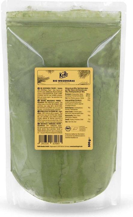 KoRo Organic wheatgrass powder (500g) (1 Piece, Powder, 500 g)