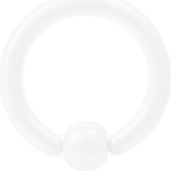 Produktbild Star Piercing Ball Closure Ring Pure White (ohne Messing, Chirurgenstahl 316L)